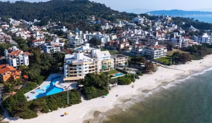 Apartamento com vista lateral para o mar em Canasvieiras