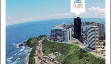 Apartamento alto luxo 4 suítes com ampla vista mar. Condomínio Morro Ipiranga Residence-Barra-Salvador