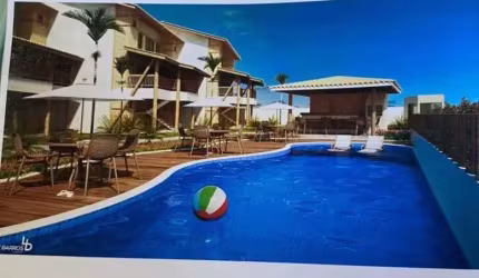 Village com 2 dormitórios à venda, 70  R$ 980.000 - Condomínio Pé na Areia em  Itacimirim - Camaçari/BA