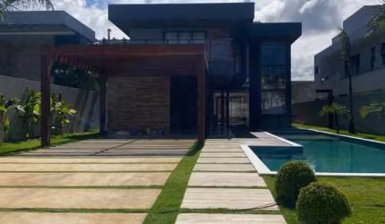 Casa esplêndida composta de 5 lindas suítes. Condomínio Paraíso dos Lagos - Guarajuba.