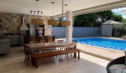 Casa com 5 suítes - venda por R$ 3.600.000 ou aluguel por R$ 10.000/mês - Condomínio Interlagos , condomínio mais tradicional do Litoral Baiano
