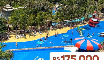 Terreno no Beach Park Porto das Dunas com VISTA MAR