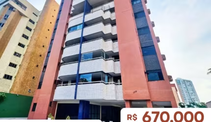 Apartamento ventilado com 3 Quartos na Aldeota