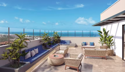 Apartamentos 2 quartos com varanda Praia do Futuro