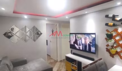Apartamento à Venda - Condomínio Athenas III em Irajá, São Bernardo do Campo  Características do Imóvel:  Área total: 50m² 2 dormitórios Sala com sanca e jogo de iluminação Todo piso em porcelanato Ba