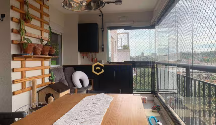 Venda apartamento 91m² 2 dormitórios + escritório com varanda gourmet 2 vagas de garagem Vila Anastácio SP