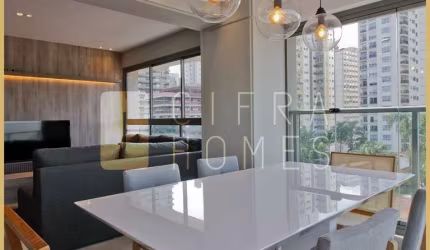 Apartamento para locação e venda, mobiliado, 2 quartos (1 suíte), 1 vaga, no Jd. América