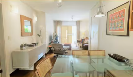 Apartamento mobiliado para locação, 87m², com Sacada, Escritório e Dois Dormitórios em Localização