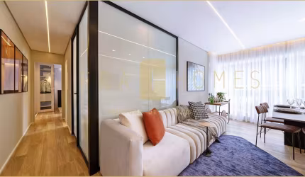 Studios e apartamentos modernos à venda, com 1 e 2 dormitórios na região da Avenida Paulista.