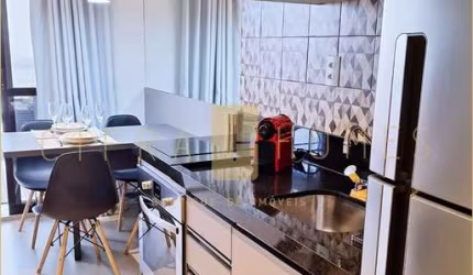 Studio decorado à venda com 1 quarto, sacada fechada, lazer completo em localização nobre.