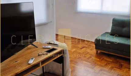 Apartamento estilo europeu para locação, mobiliado com 2 dormitórios, suíte, cozinha integrada