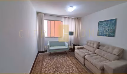 Apartamento Mobiliado para locação com 3 Dormitórios, Suíte com Closet, Escritório e Cozinha Equipa