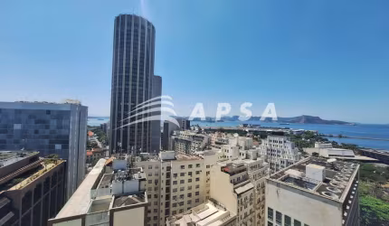 EXCELENTE SALA COMERCIAL DE 135M² LOCALIZADA NO CENTRO DO RIO DE JANEIRO, TODA EQUIPADA E EM PERFEIT