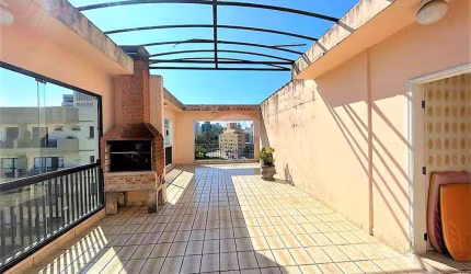 Urgente ! Cobertura Penthouse Vista Morro 3 Dormitórios (2 suítes)  Amplo Solarium com Churrasqueira Garagem Fechada Privativa  Tombo, Guarujá/SP