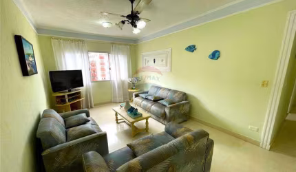 Apartamento 2 Dormitórios (1 suíte) + Dependência de Empregada Cozinha com Armários de Parede Garagem Elevador  300 Metros Mar. Astúrias, Guarujá/SP