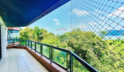 Apartamento Vista Mar  214,69 m² 3 Dormitórios (2 suítes) + Dependência Completa de Empregada 2 Sacadas 2 Garagens Lazer Segurança Tombo, Guarujá/SP
