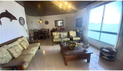 Apartamento Frente ao Mar com 3 dormitórios à venda, 150 m² por R$ 1.000.000 - Asturias - Guarujá/SP