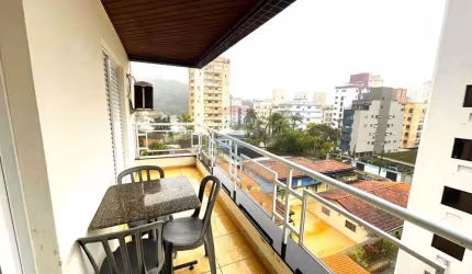 1 Dormitório com Armário Embutido Ar Condicionado Sala 2 Ambientes com Varandão Cozinha Americana 2 Elevadores Garagem Lazer Tombo, Guarujá/SP