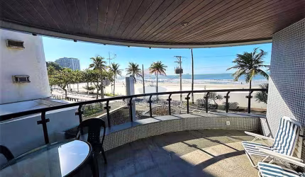 Frente Total para o Mar Lindo demais 4 Suítes Armário Embutido Lavabo 2 Garagens Segurança Piscina Churrasqueira Sauna Jogos Astúrias, Guarujá/SP