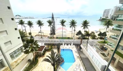Lindo Apartamento Varanda Gourmet 3 Dormitórios (suíte) Cozinha Americana  Frente Total Mar 2 Gars Piscina Sauna Portaria 24 hs Astúrias, Guarujá/SP