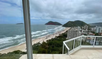 Cobertura Duplex Vista Espetacular p/ Mar ! 6 Dormitórios (5 suítes) Elevador Panorâmico 3 Garagens Piscina Churrasqueira Segurança Tombo, Guarujá/SP