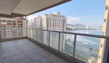 Apartamento com vista para o mar nas Astúrias - 3 dorms com sacada (2 suítes), varanda gourmet, 3 banheiros e 2 vagas de garagem