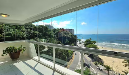 Apartamento à venda Guarujá - Frente mar - 3 dormitórios - Lazer completo - Astúrias