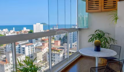 Apartamento 3 dorm a venda, Condomínio Clube na praia do Tombo, Guarujá, SP