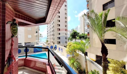 Apartamento Guarujá-locação 4 dormitórios-Astúrias-vista mar.