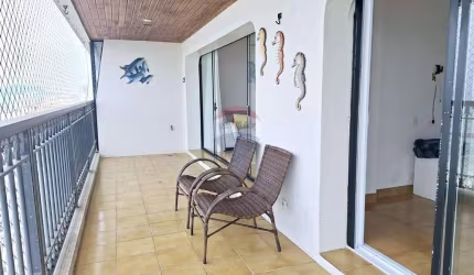 Apartamento 3 dorm , sacada ampla e com belíssima vista da praia Pitangueiras Guarujá