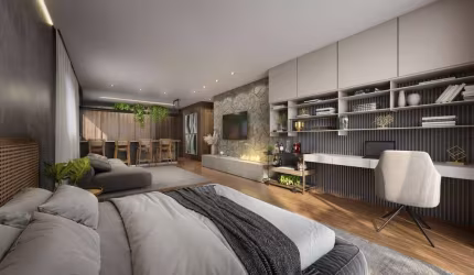 Apartamento com 1 quarto à venda na Rua Antônio Scherer, 610, Kobrasol, São José por R$ 549.000
