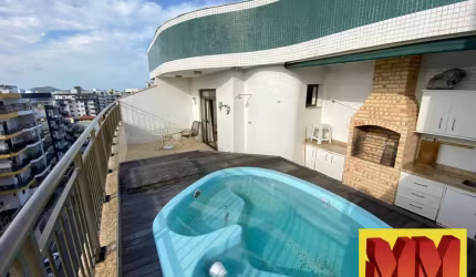 Cobertura com piscina a apenas 200 metros da Praia das Dunas