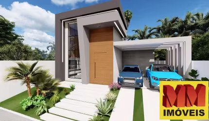 Casa linear com piscina em Condomínio Clube de São Pedro da Aldeia