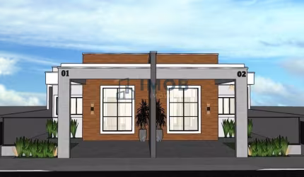 Casa geminada com 1 suíte + 2 quartos, Bananal do Sul