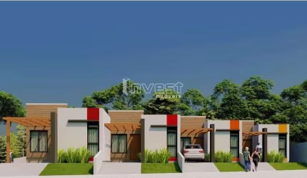 GEMINADOS DE MEIO EM CONSTRUÇÃO COM 02 DORMITÓRIOS EM LINHA SANTA CRUZ EM SANTA