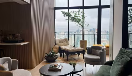 Cobertura Duplex Nova, mobiliada, 215 m2, 3 suítes, 3 vagas, para venda, Vila Olímpia.