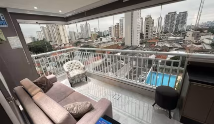 Apartamento com 2 Quartos, 2 Banheiros e 1 Vaga de Garagem à Venda, 63 m². Tatuapé. SP.