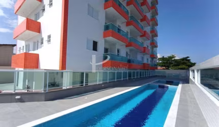 Apartamento a Venda, 55m,frente ao Mar 2 dormitórios 1 suite, varanda ,vaga de garagem