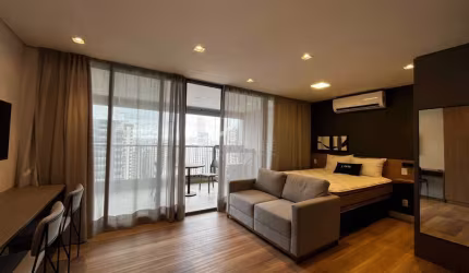 Studio Almagah 227 com 41m², Mobiliado e 01 Vaga de Garagem. Tatuapé - SP.