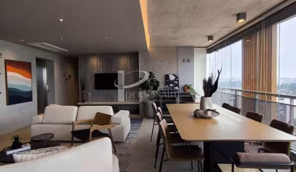 Apartamento novo, mobiliado, 167 m2, 3 dormitórios, 2 sutítes, 4 vagas, para venda, Ed. O Parque - Brooklin.