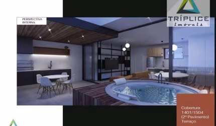Cobertura duplex 3 quartos com suíte, varanda, terraço com espaço gourmet e jacuzzi 2 ou 3 vagas, área de lazer, localização privilegiada. Lançamento!