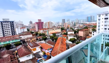 2 dorm. na Aparecida com lazer na cobertura