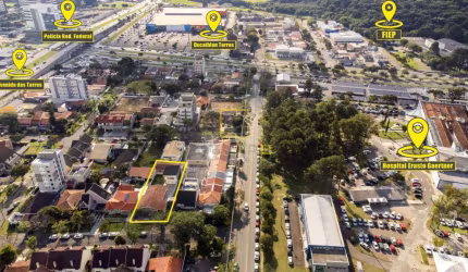 Terreno à venda na Rua Tibúrcio Brasil, 69, Jardim das Américas, Curitiba por R$ 1.400.000
