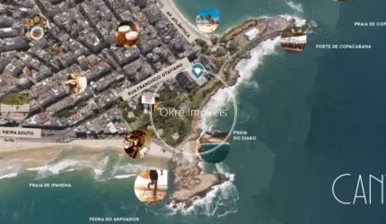Loft com 1 quarto à venda na Rua Francisco Otaviano, Ipanema, Rio de Janeiro, 39 m2 por R$ 1.845.283