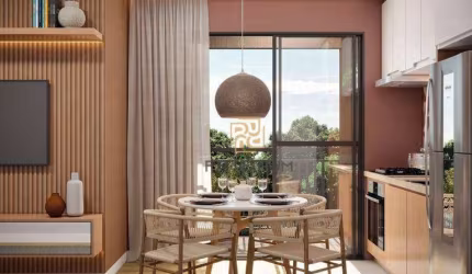 Apartamento Garden com 2 dormitórios à venda, 43 m² por R$ 300.997,00 - Costeira - Araucária/PR