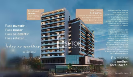 Studio com 1 quarto à venda, 22 m² por R$ 229.900 - São Mateus - Juiz de Fora/MG
