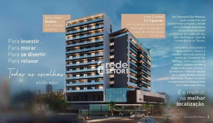 Apartamento com 3 quartos à venda, 61 m² por R$ 599.000 - São Mateus - Juiz de Fora/MG