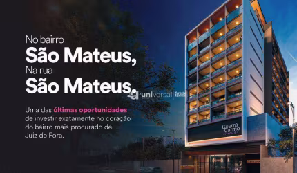 Studio com 1 quarto à venda, 26 m² por R$ 244.900 - São Mateus - Juiz de Fora/MG