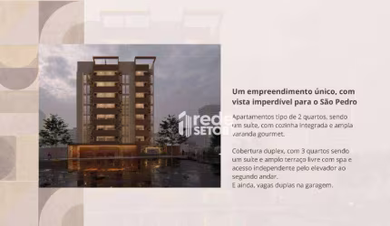 Cobertura com 3 quartos à venda, 130 m² por R$ 732.143 - São Pedro - Juiz de Fora/MG
