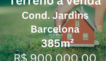 Terreno à venda no Condomínio Jardins Barcelona - Uberlândia/MG